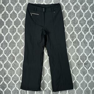 NILS Ski Snowboard Pants Women Size 8 Black Insulated Stretch Snow‎ Winter